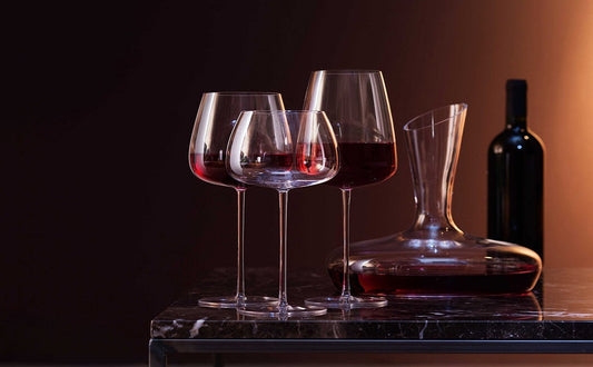 Bicchieri e decanter: il segreto per gustare davvero il vino.