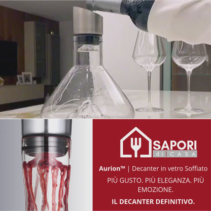 Aurion™ | Decanter in vetro Soffiato